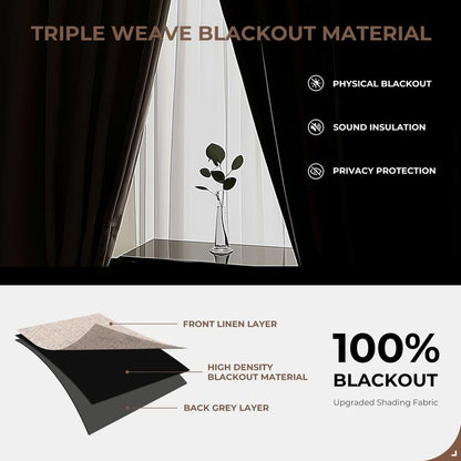 2pcs Blackout Curtains
